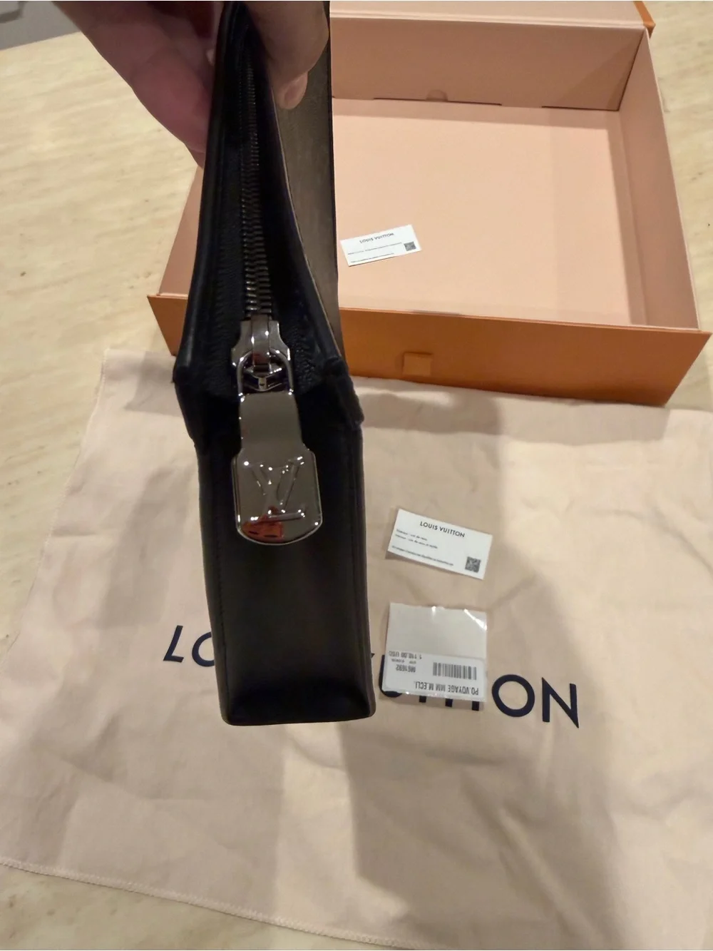 Louis Vuitton Black Monogram Toiletry Pouch